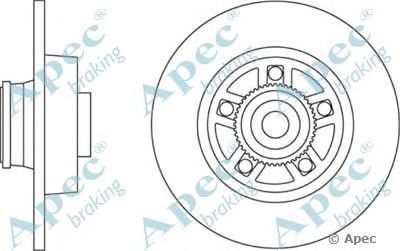 APEC BRAKING dsk2457 -  Тормозной диск